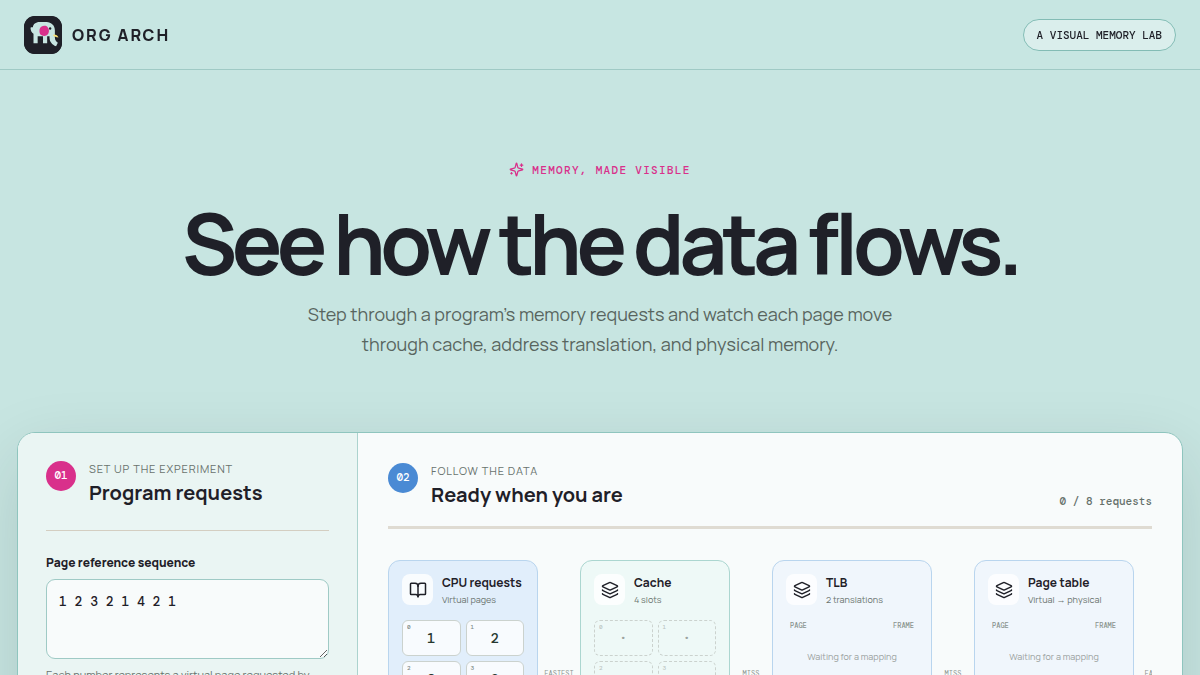 Preview of the Org Arch app